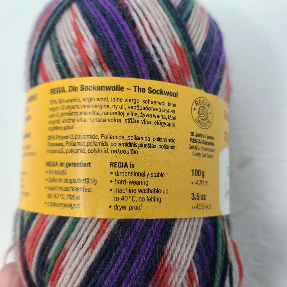 Regia Design Line Arne & Carlos 4 Ply Sock‎ Yarn Wool Nylon 02459